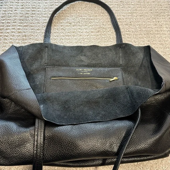 Kurt Geiger Black Leather Tote Bag - Picture 2 of 2